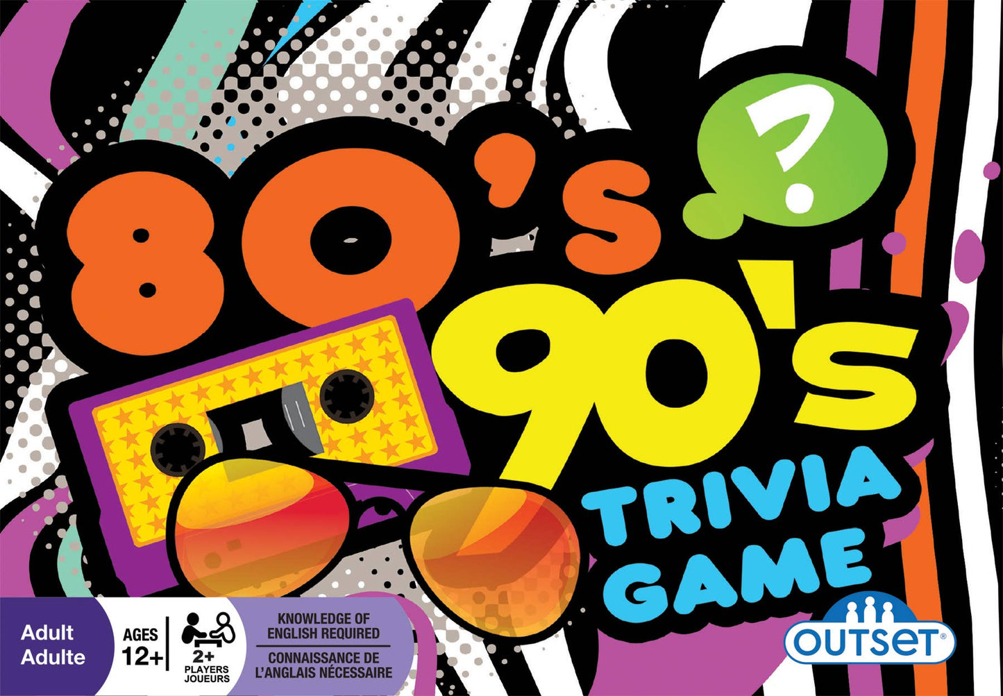 80s 90s Trivia Card Game