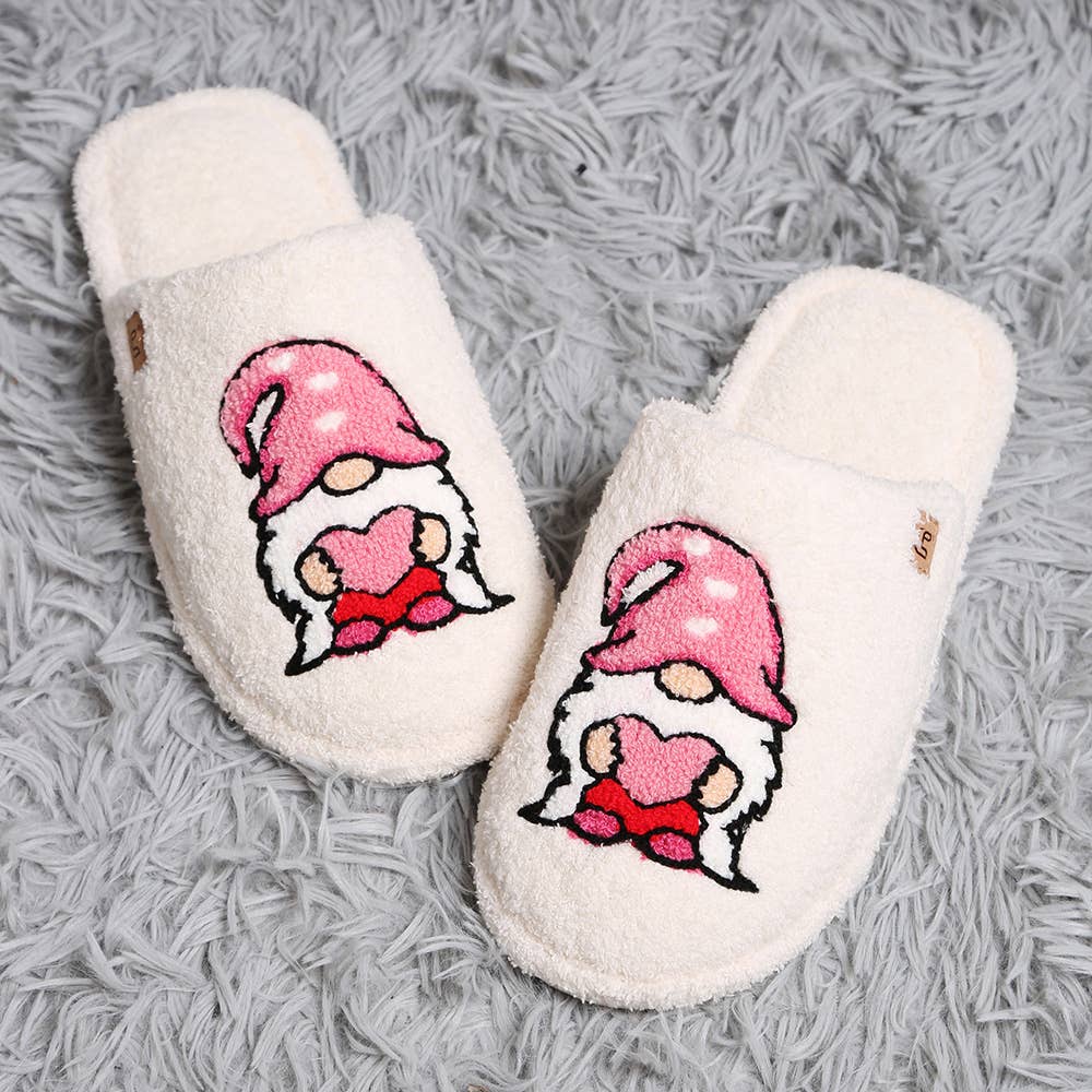 Dwarf Print Soft Home Indoor Floor Slippers: M/L