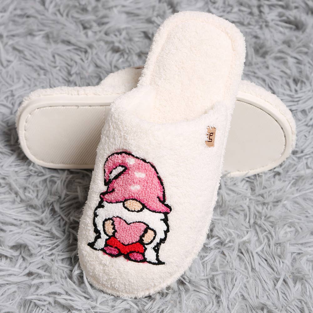 Dwarf Print Soft Home Indoor Floor Slippers: M/L