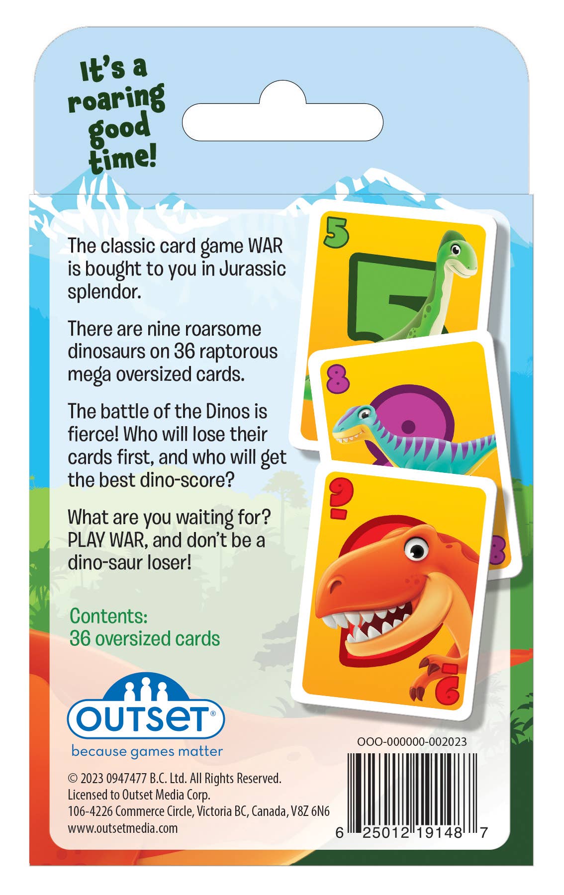 Dinosaur War Card Game